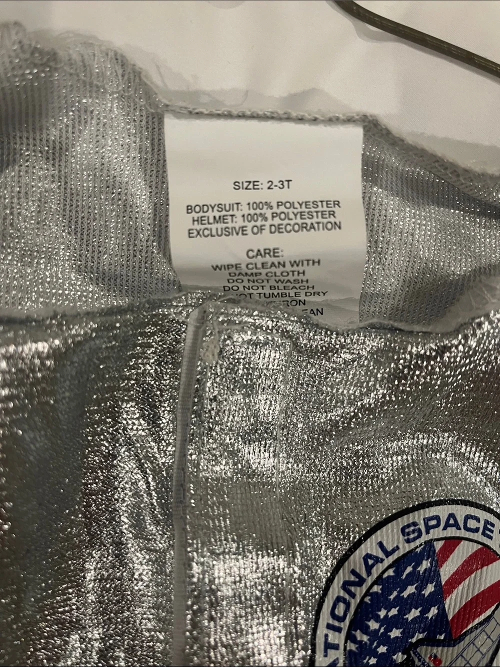 Silver Metallic Kids Space Costume - Size 2-3T - Picture 4 of 4
